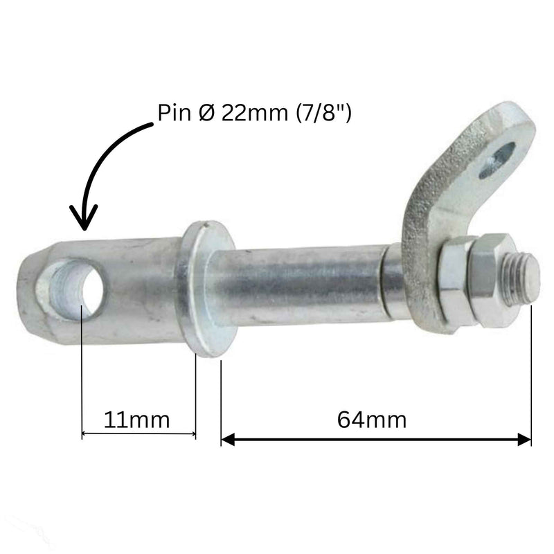 Stabiliser bar attaching pin