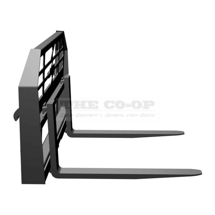 Black pallet jack fork on a white background with 'The Co-Op' branding.