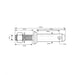 Category 2 Tractor 3 point Linkage implement pin S.197 Metric Dimensions