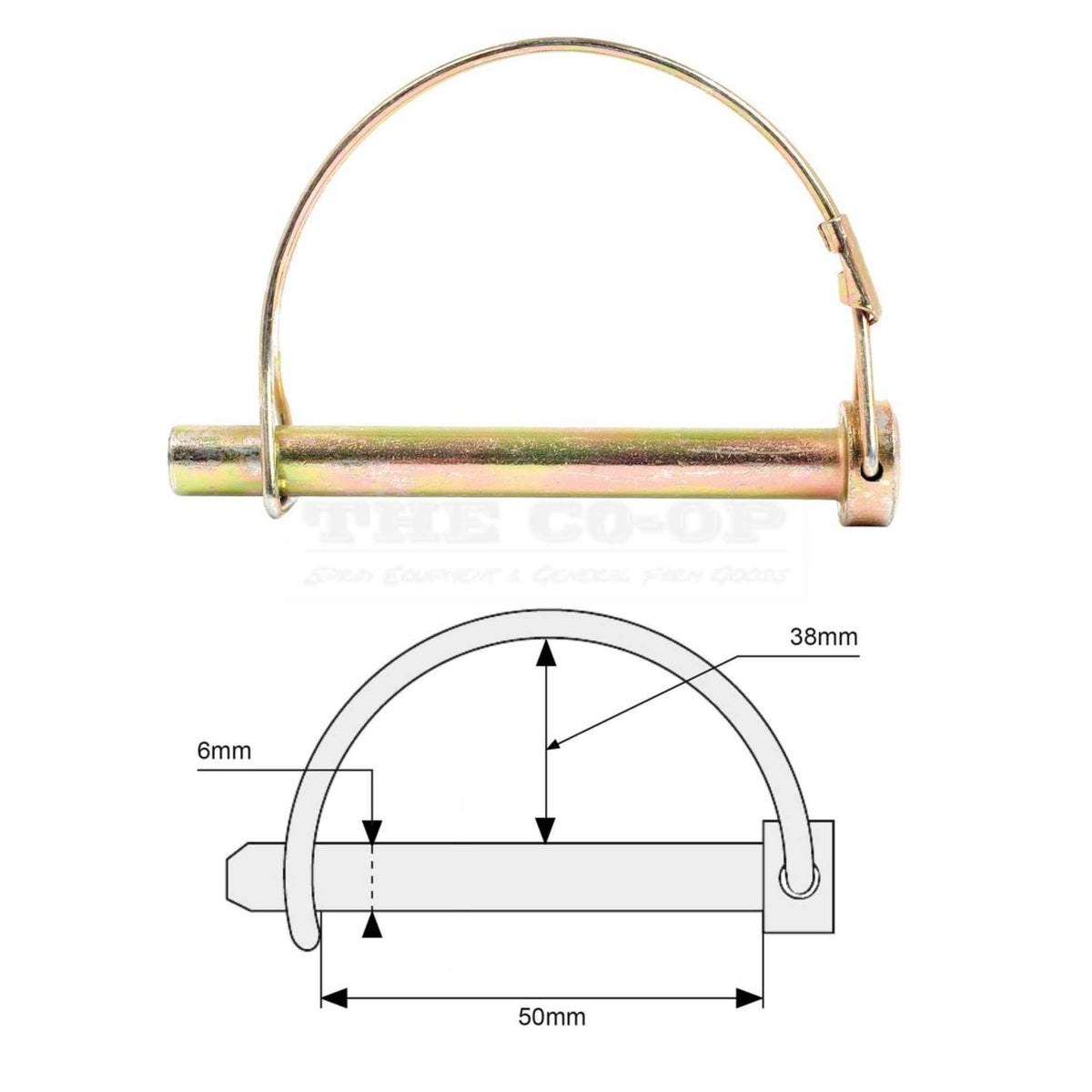 Shaft locking pin Safety lock pin for tractors machinery scaffolding ...