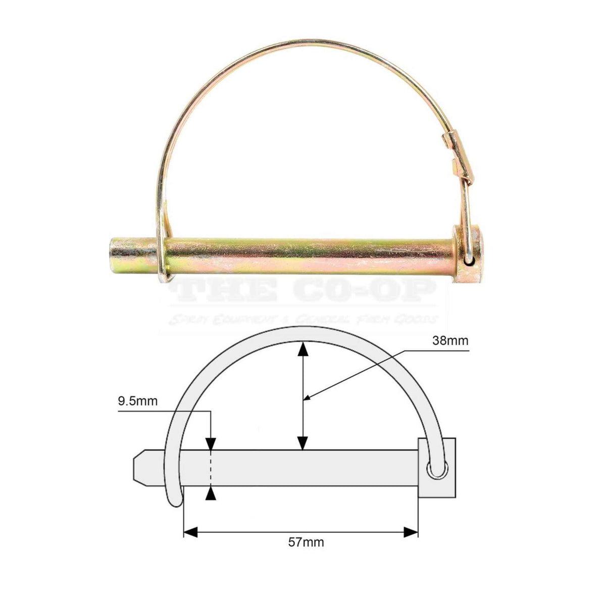 Shaft locking pin Safety lock pin for tractors machinery scaffolding ...