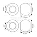Technical drawing of a circular component with dimensions labeled S.32993