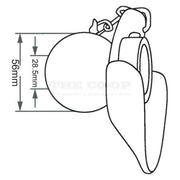 Tractor rapid hitch linkage ball dimensions