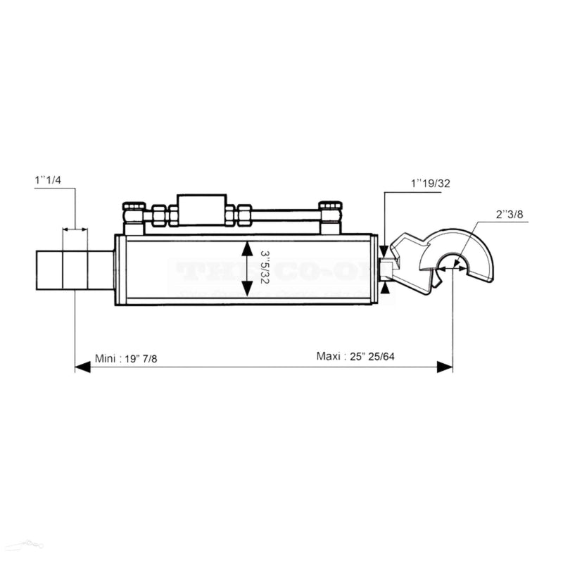 Image of top link dimensions