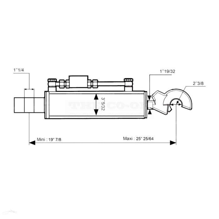 Image of top link dimensions