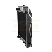 Automotive radiator on a white background