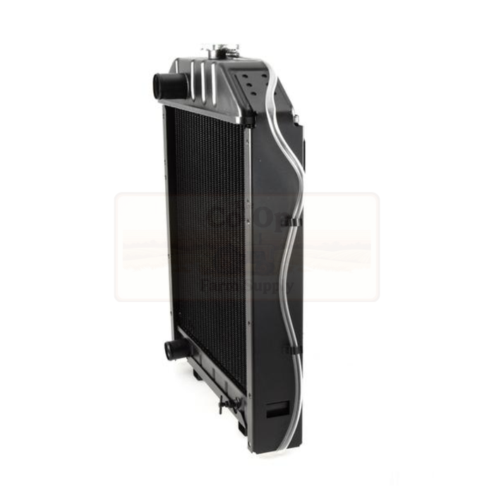 Automotive radiator on a white background