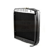 Tractor radiator on a white background
