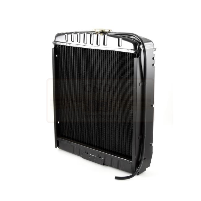 Tractor radiator on a white background