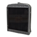 Black radiator on a white background