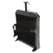Black radiator with 'The Co-Op Farm Supply' branding on a white background