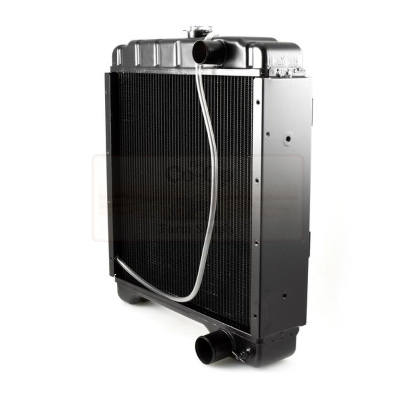 Tractor radiator on a white background