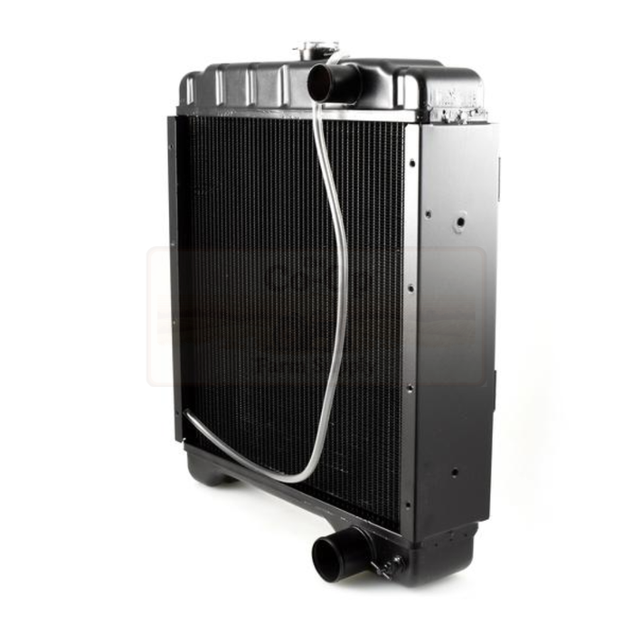 Tractor radiator on a white background