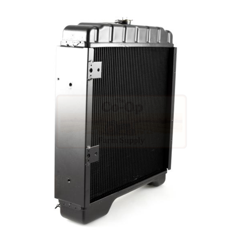Tractor radiator on a white background