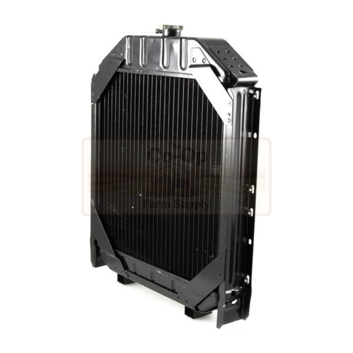 Metal radiator on a white background