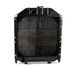 Black radiator on a white background