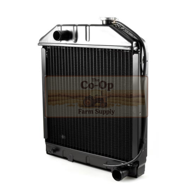 Radiator with 'Co-Op Farm Supply' branding on a white background