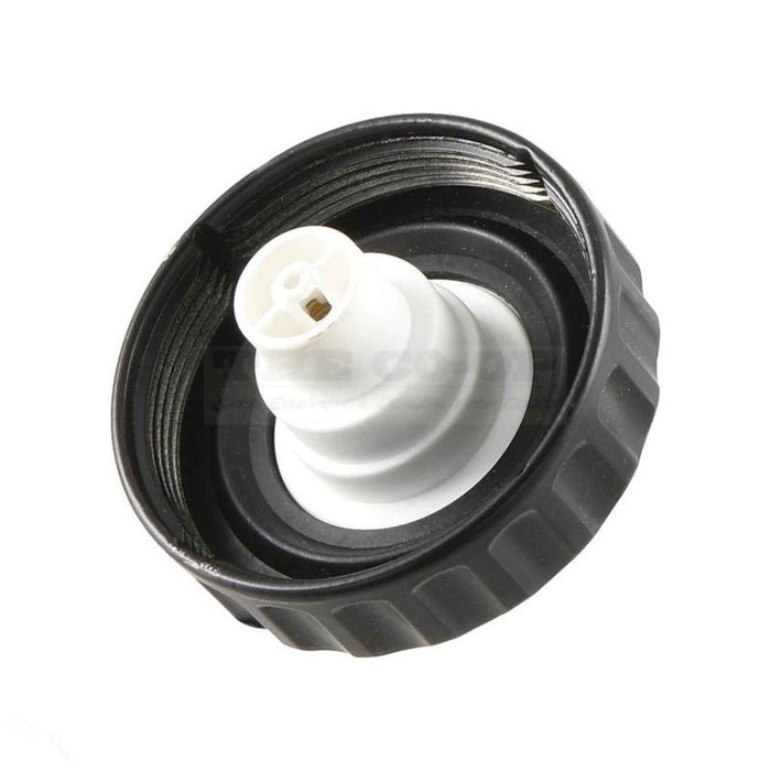 replacement Fuel Cap for various models of Fiat and Ford New Holland tractors underside view