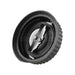 replacement Fuel Cap for various models of Fiat and Case International tractors underside view