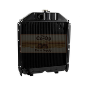 Black radiator with 'The Co-Op Farm Supply' branding on a white background
