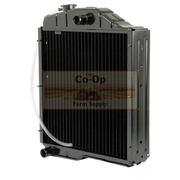 Black radiator with 'The Co-Op Farm Supply' logo on a white background