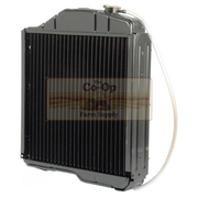 Metal radiator with 'The Co-Op' logo on a white background