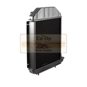 Black radiator with 'The Co-Op Farm Supply' logo on a white background
