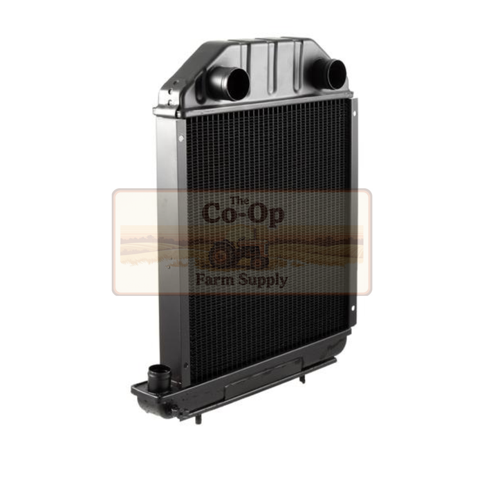 Radiator with 'The Co-op Farm Supply' logo in the background