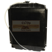 Black radiator with 'The Co-Op Farm Supply' logo on a white background