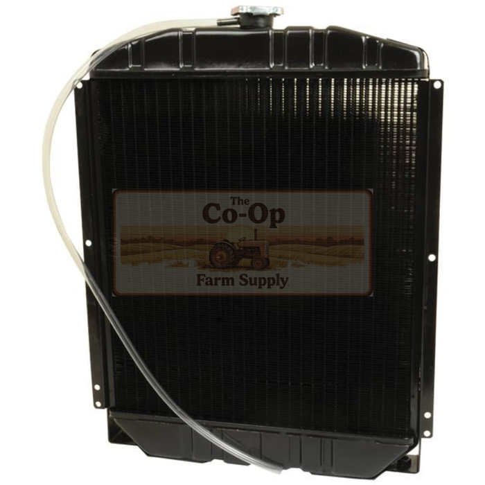 Black radiator with 'The Co-Op Farm Supply' logo on a white background