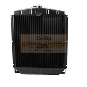 Black radiator with 'The Co-Op Farm Supply' branding on a white background