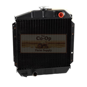 Black radiator with 'The Co-Op Farm Supply' logo on a white background