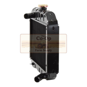 Black radiator with 'The Co-Op Farm Supply' logo on a white background