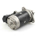 Tractor starter motor on a white background