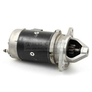 Tractor starter motor on a white background