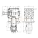 Gearbox Schematic with dimensions