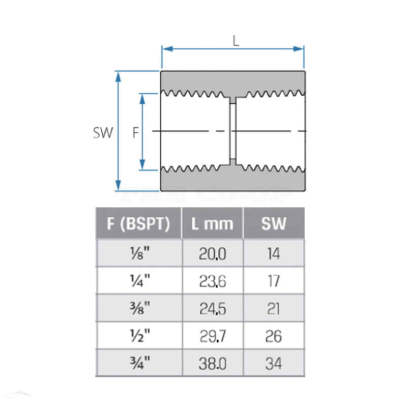 Tefen Hex Socket