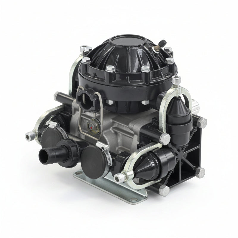 Mechanical pump on a white background