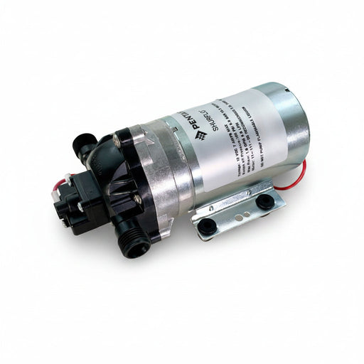 Pump with wiring on a white background