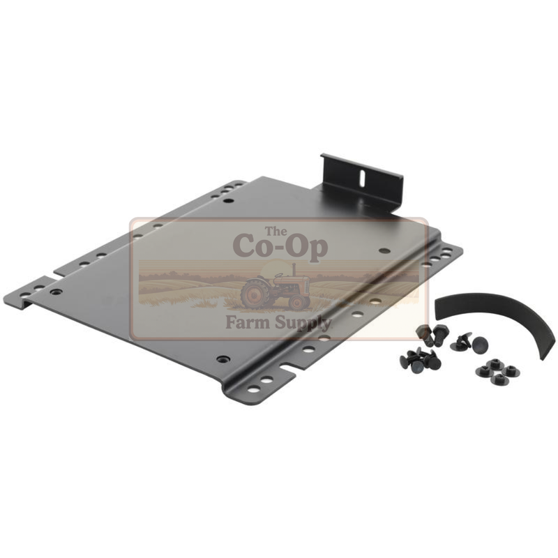 Metal bracket with screws on a white background, featuring 'The Co-op Farm Supply' logo.