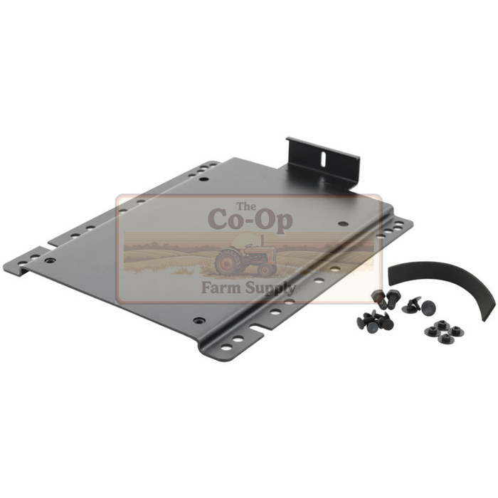 Metal bracket with screws on a white background, featuring 'The Co-op Farm Supply' logo.