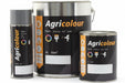 Three Agricolour paint cans of different sizes on a white background