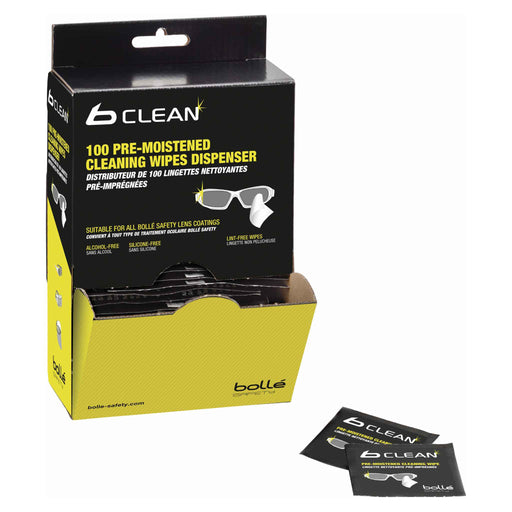 100 Pre-moistened cleaning wipes safety glasses - The Co-op