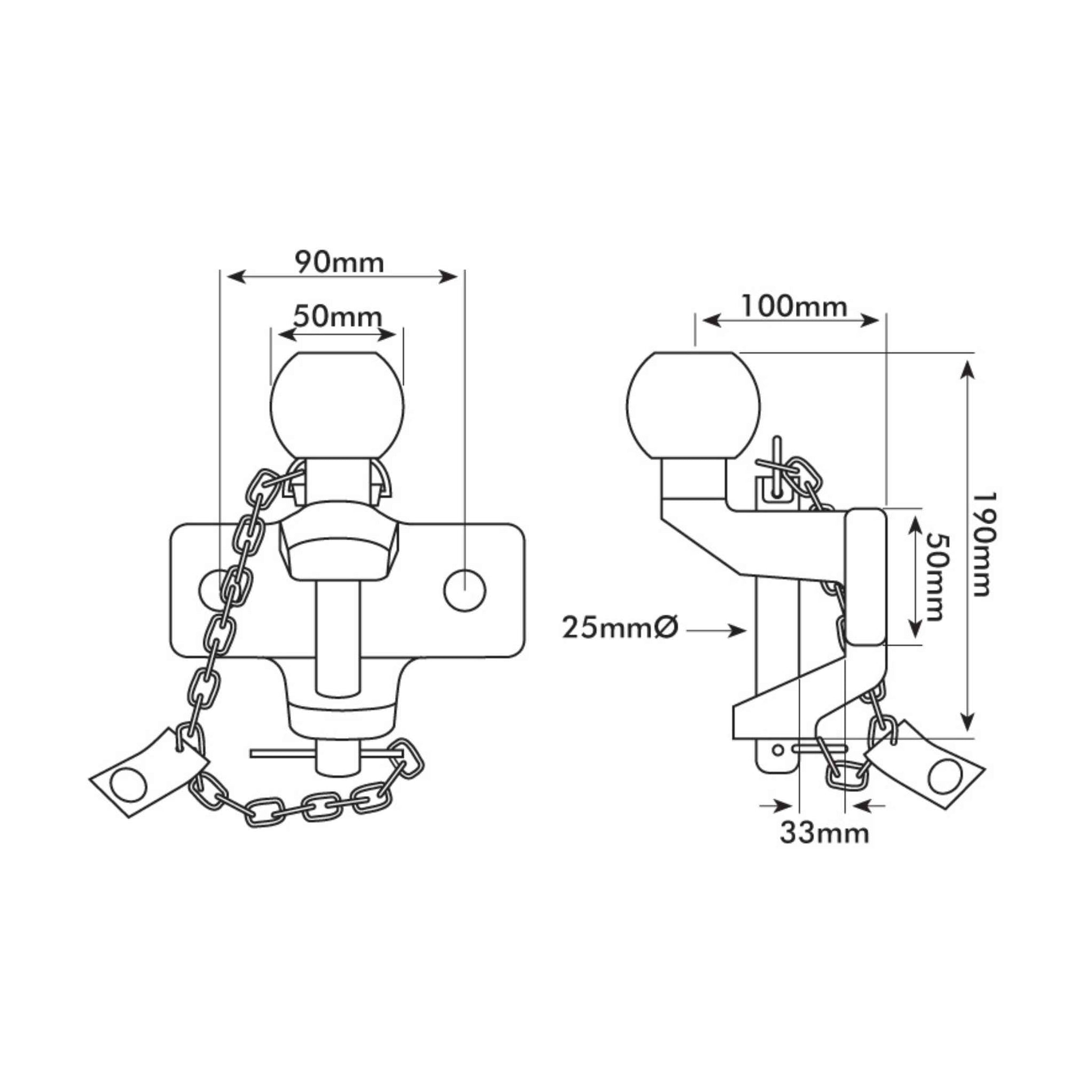 Dual Function Tow Bar hitch