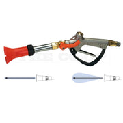 Image of Braglia Turbo 400 Spray gun  with spray patterns