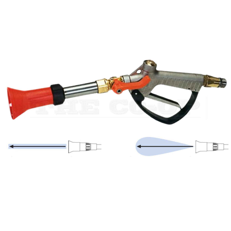 Image of Braglia Turbo 400 Spray gun  with spray patterns