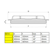 Image of Tank lid dimensions