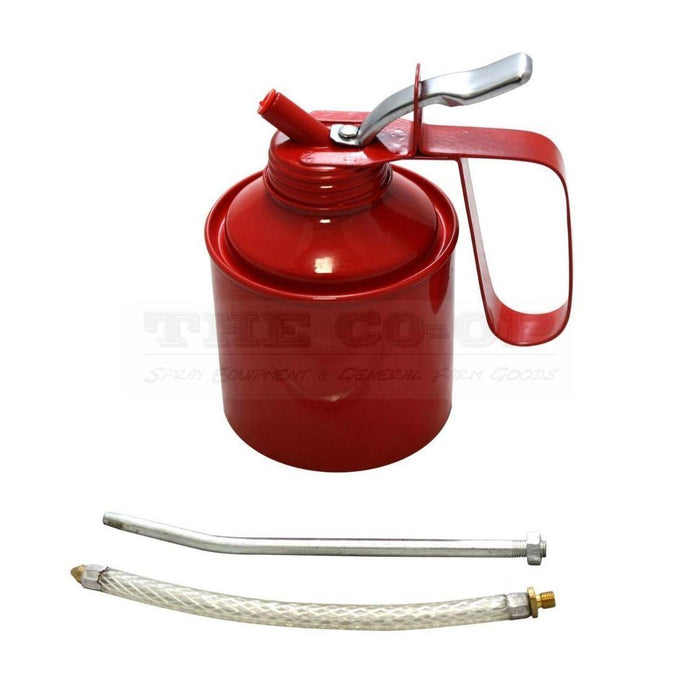 Hand pump oil can