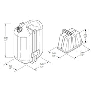 24 Litre 2-Sided Foam Marker Dimensions - THE CO-OP