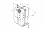 12litre foam marker Dimensions image
